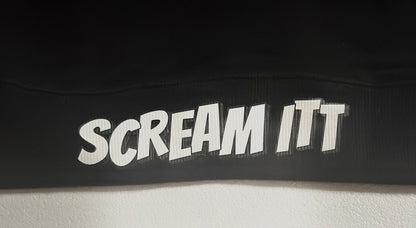 Premium Embroidered & Chenille Scream Itt | Fuck Cancer, Fight the Fight Pullover Hoodie